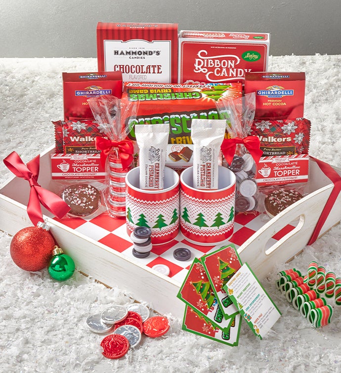 Holiday Games and Sweets Gift Crate